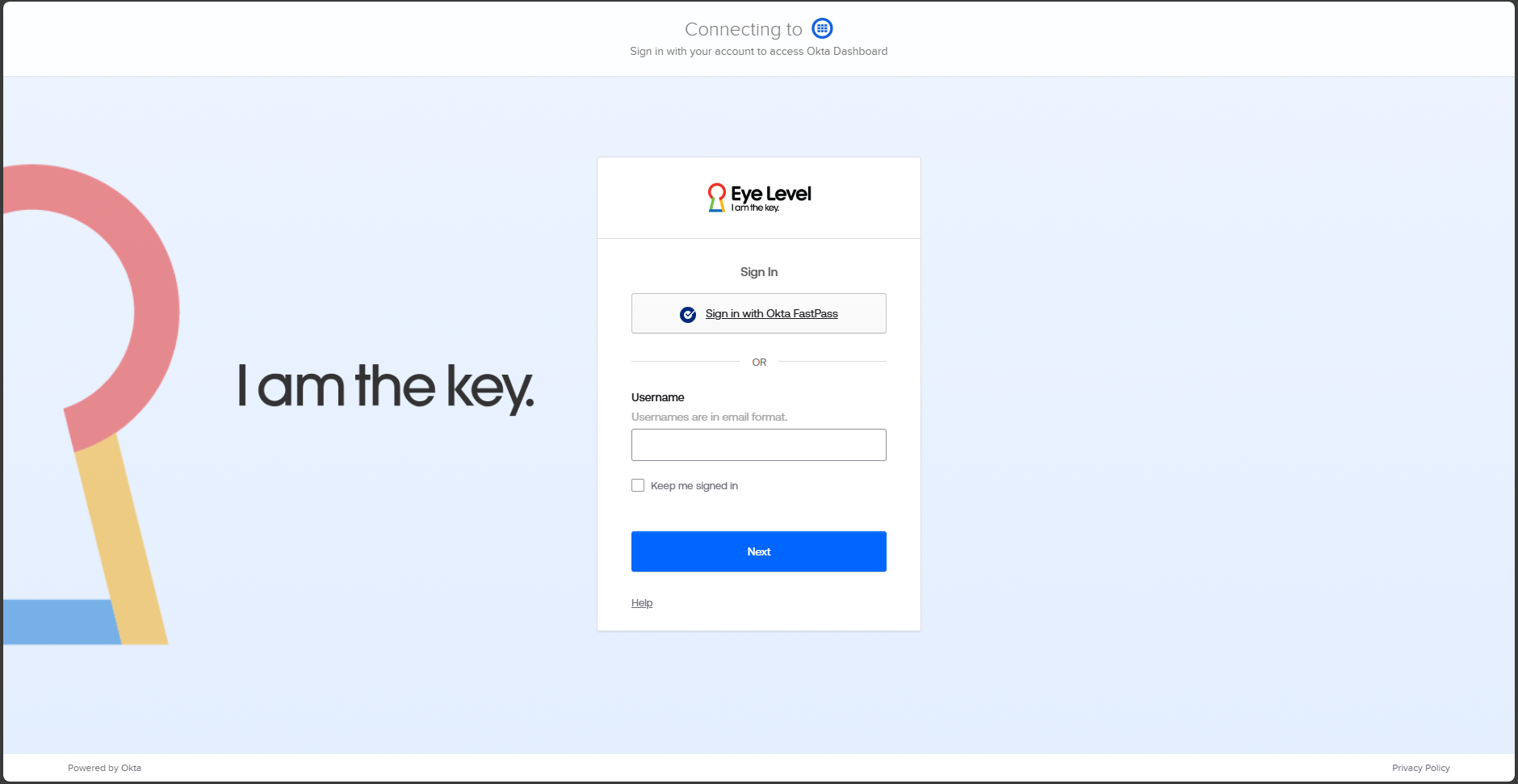 Eye Level Portal Screenshot 1
